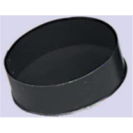 Integra Miltex Gray Metal Products  Inc. 6-603LE 6 Inch  24-ga Snap-Lock Black Stovepipe Tee Cover 73655